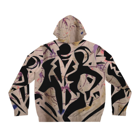 Men's Full-Zip HIP HOP  ART Hoodie (AOP)