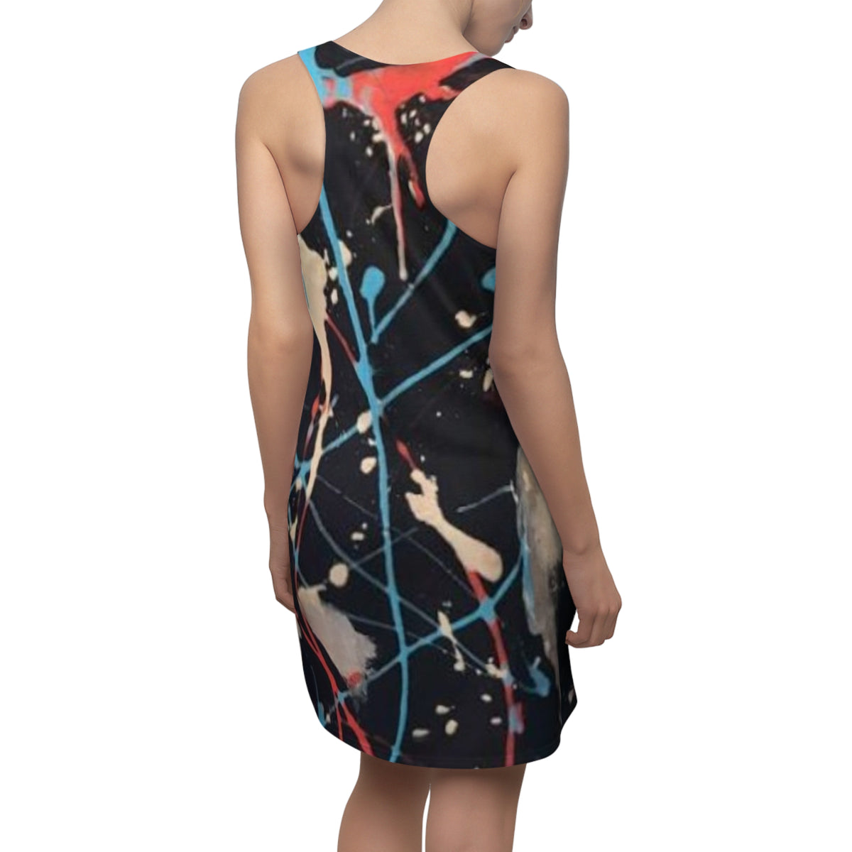 Women's Cut & Sew HIP HOP ART Racerback Dress (AOP)