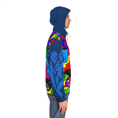 Men's Full-Zip  HIP HOP ART  Hoodie (AOP)