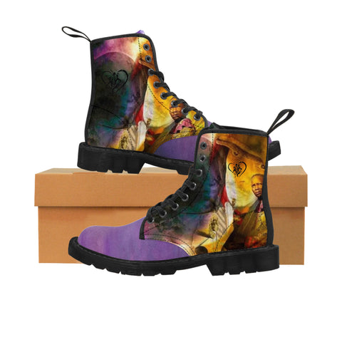 Men's Canvas HIP HOP ART  Boots