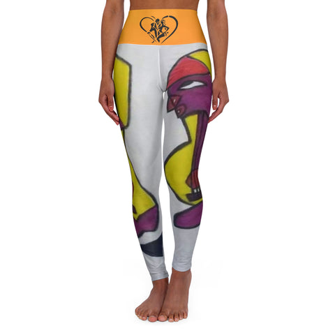 High Waisted HIP HOP ART Yoga Leggings (AOP)