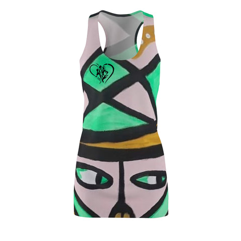 Women's Cut & Sew  HIP HOP ART Racerback Dress (AOP)