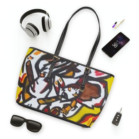PU Leather HIP HOP ART Shoulder Bag