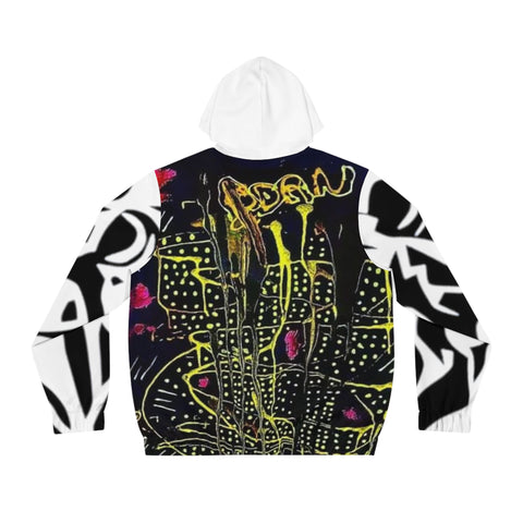 Men's Full-Zip  HIP HOP ART Hoodie (AOP)