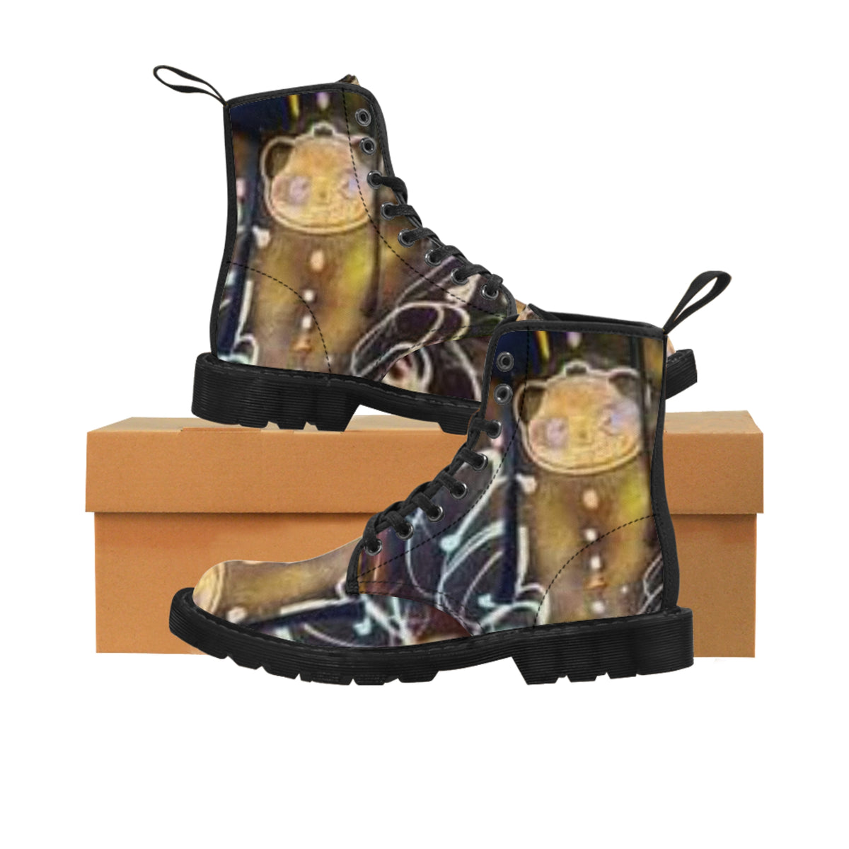 Men's  HIP HOP ART Canvas Boots