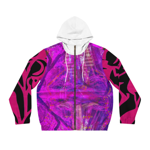 Men's Full-Zip  HIP HOP ART Hoodie (AOP)