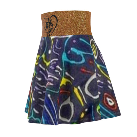 Women's  HIP HOP ART Skater Skirt (AOP)