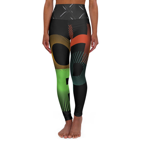 High Waisted  HIP HOP ART Yoga Leggings (AOP)