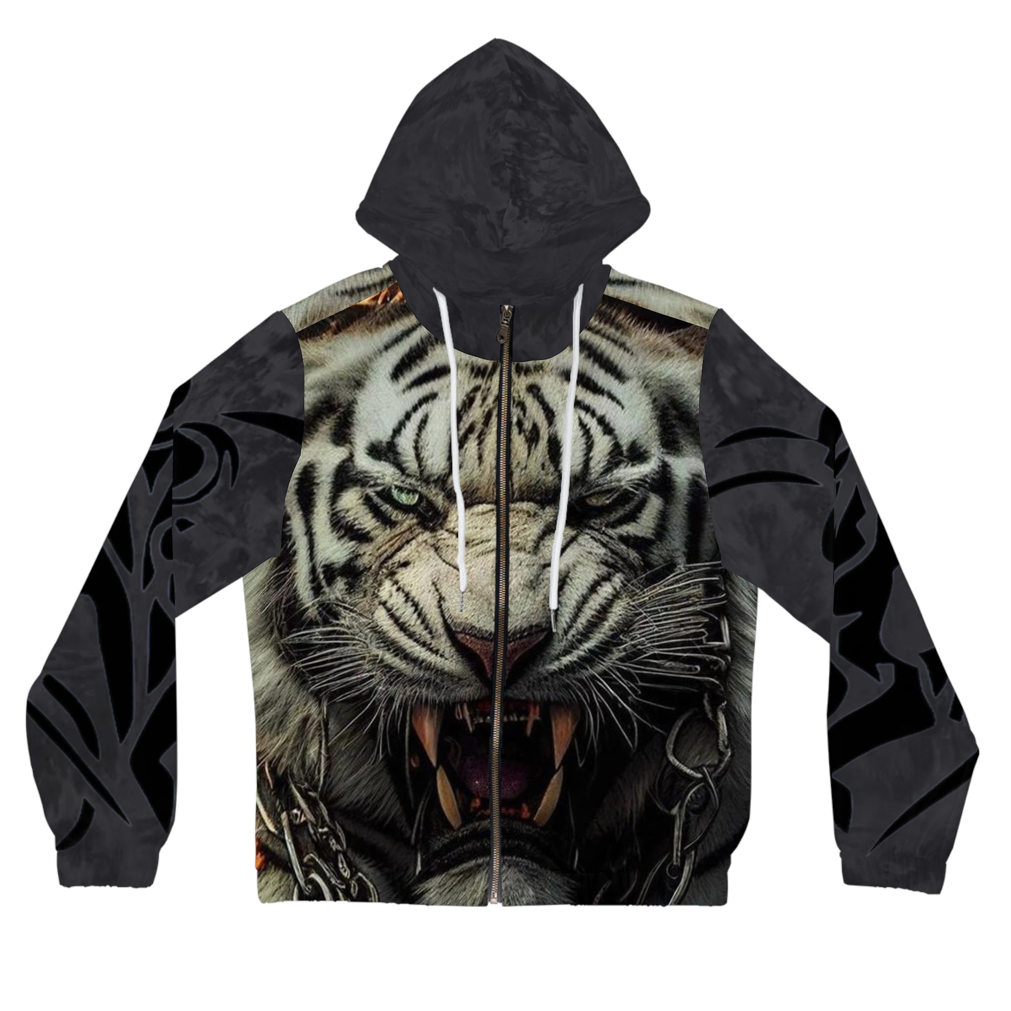 Women’s Full-Zip HIP HOP ART Hoodie (AOP)