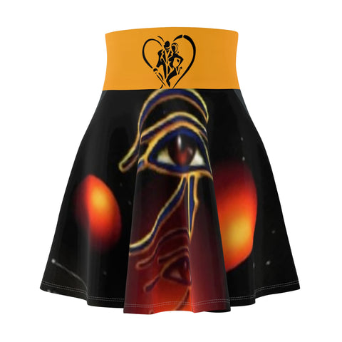 Women's HIP HOP ART  Skater Skirt (AOP)