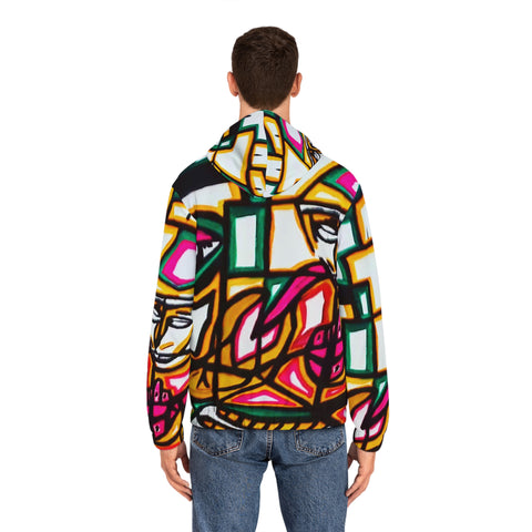 Men's Full-Zip HIP  HOP ART Hoodie (AOP)