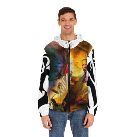 Men's Full-Zip HIP HOP ART  Hoodie (AOP)