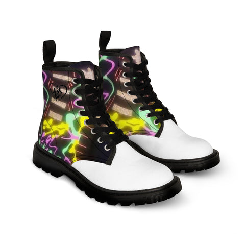 Men's Canvas HIP HOP ART  Boots