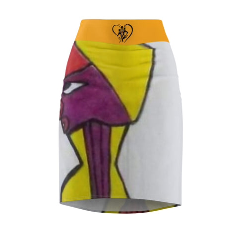 Women's  HIP HOP ART Pencil Skirt (AOP)