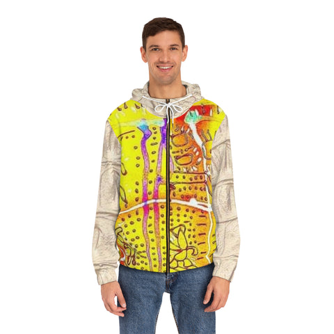 Men's Full-Zip  HIP HOP ART Hoodie (AOP)