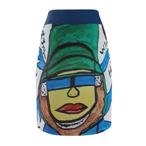 Women's HIP HOP ART Pencil Skirt (AOP)