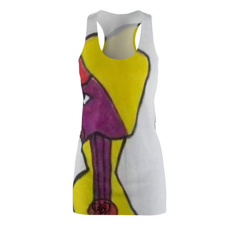 Women's Cut & Sew HIP HOP ART Racerback Dress (AOP)