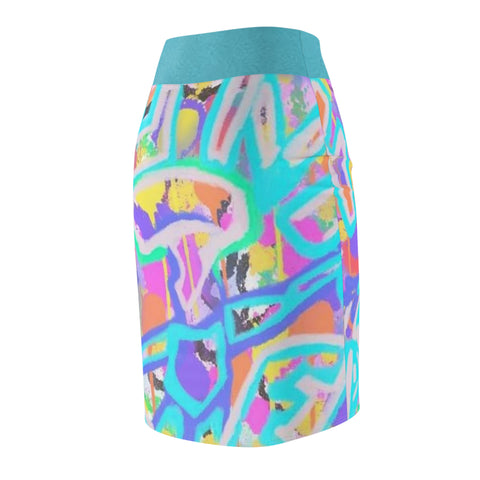 Women's  HIP HOP ART Pencil Skirt (AOP)