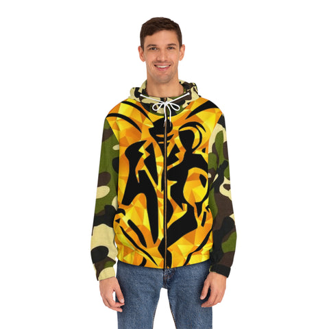 Men's Full-Zip  HIP HOP ART Hoodie (AOP)