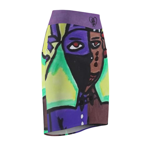 Women's HIP HOP ART Pencil Skirt (AOP)