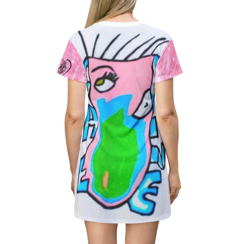 HIP HOP ART T-Shirt Dress (AOP)