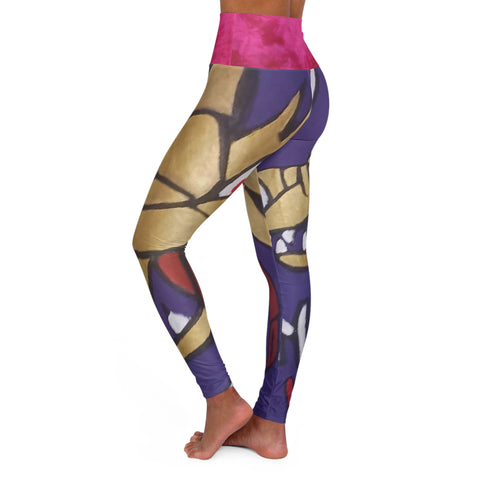 High Waisted  HIP HOP ART Yoga Leggings (AOP)