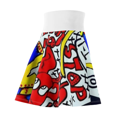 Women's  HIP HOP ART Skater Skirt (AOP)