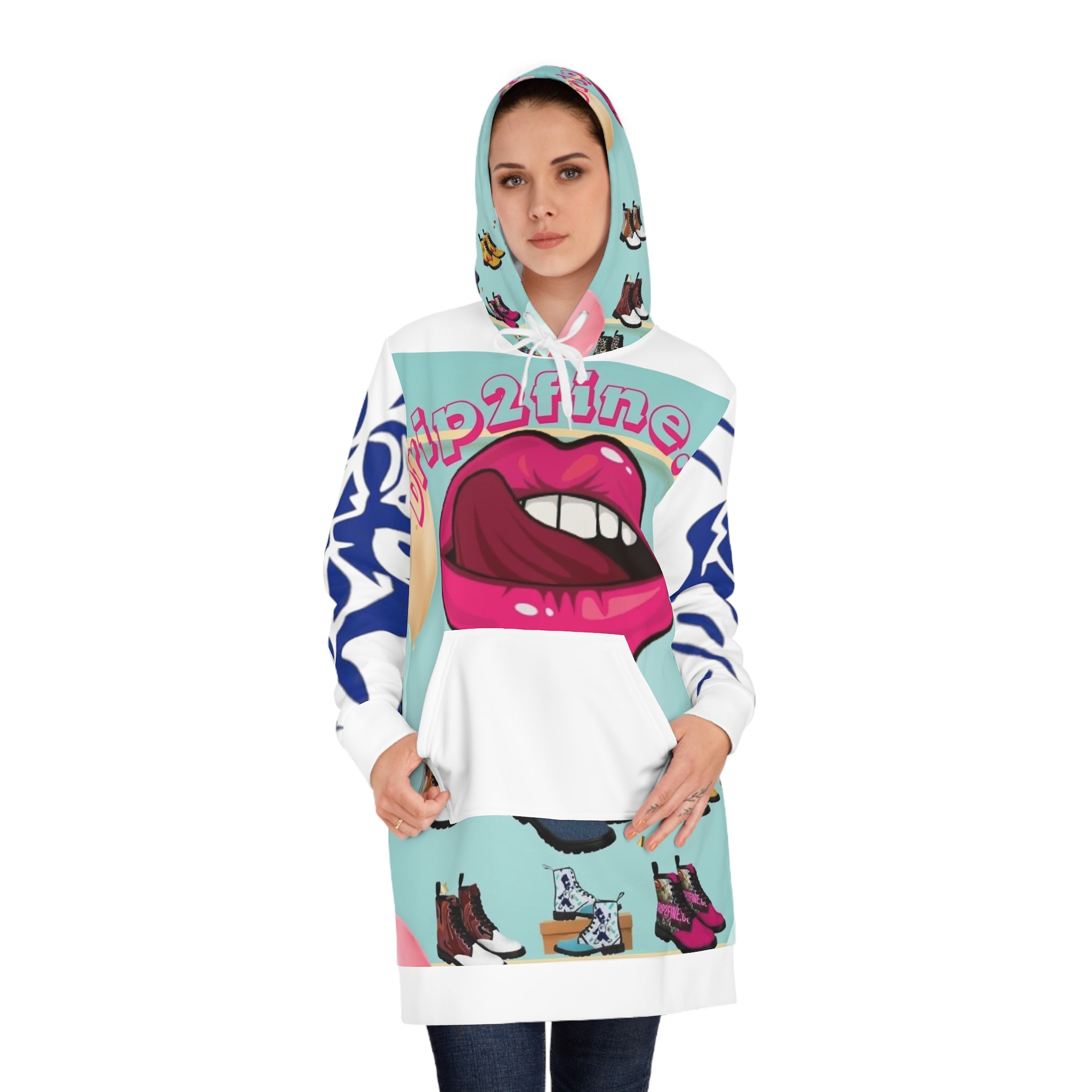 Women's HIP HOP ART Hoodie Dress (AOP)