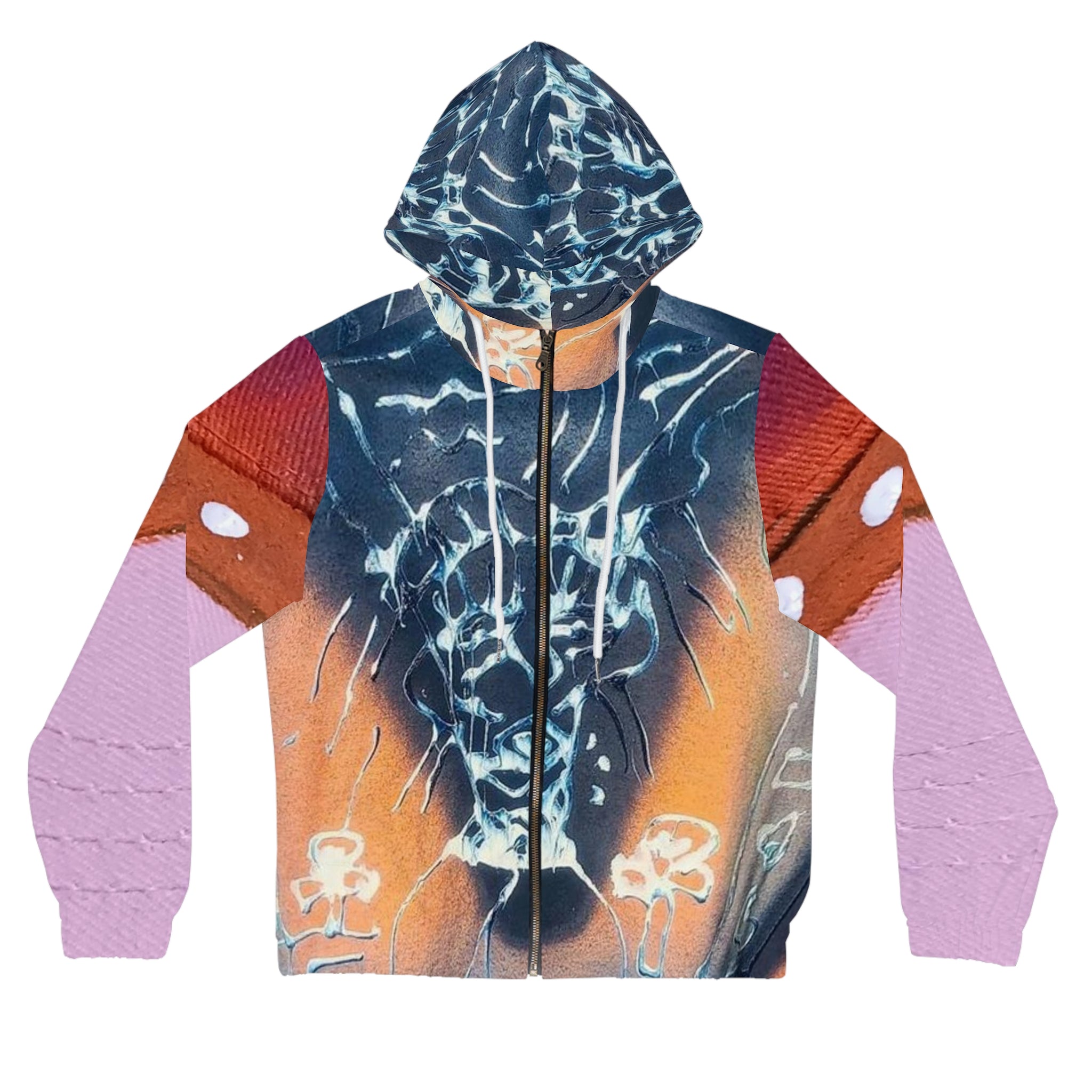 Women’s Full-Zip HIP HOP ART Hoodie (AOP)