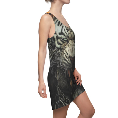 Women's Cut & Sew  HIP HOP ART Racerback Dress (AOP)