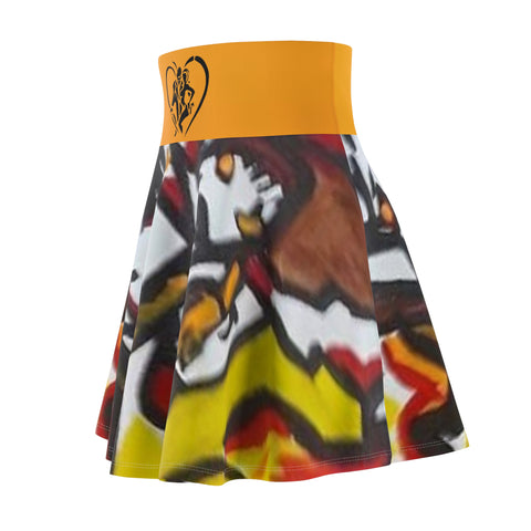 Women's  HIP HOP ART Skater Skirt (AOP)