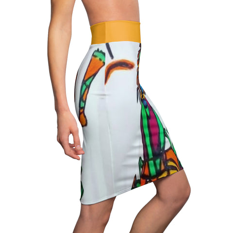 Women's HIP HOP ART Pencil Skirt (AOP)