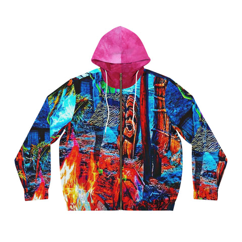 Men's Full-Zip  HIP HOP ART Hoodie (AOP)