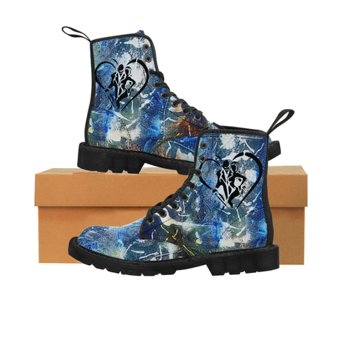 Men's  HIP HOP ART Canvas Boots