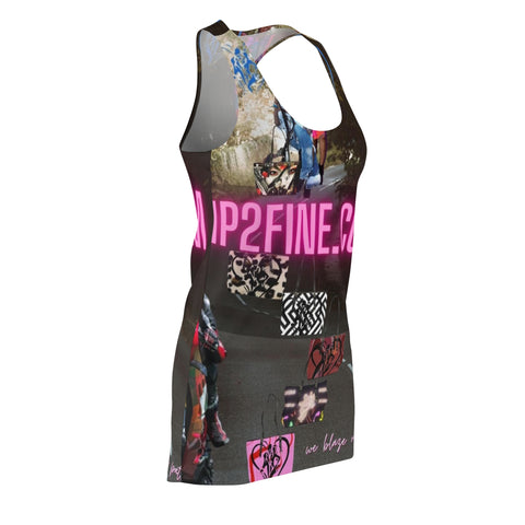 Women's Cut & Sew   HIP HOP ART Racerback Dress (AOP)