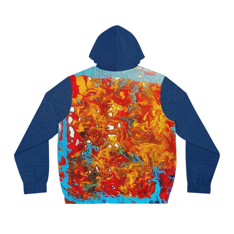 Men's Full-Zip  HIP HOP ART  Hoodie (AOP)