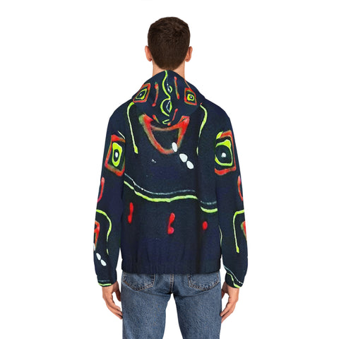 Men's Full-Zip HIP HOP ART Hoodie (AOP)