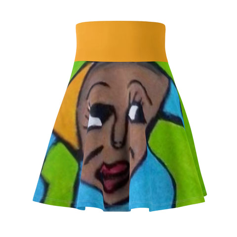 Women's HIP HOP ART Skater Skirt (AOP)
