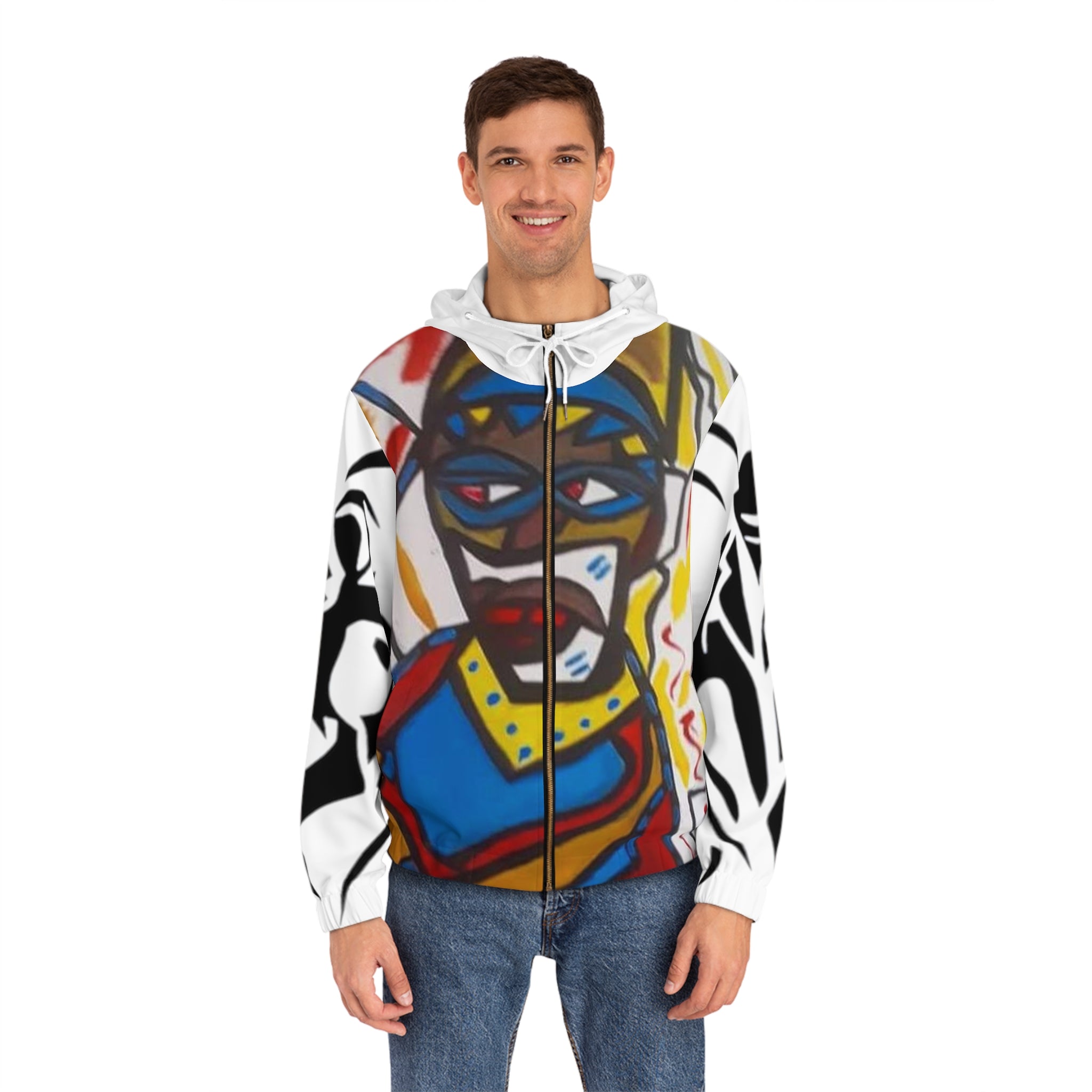 Men's Full-Zip HIP HOP ART Hoodie (AOP)