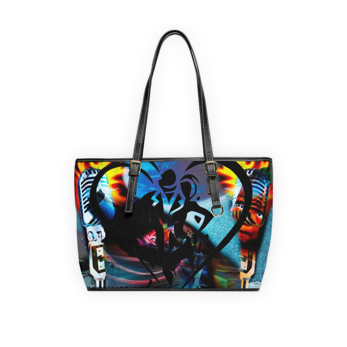 PU Leather  HIP HOP ART Shoulder Bag