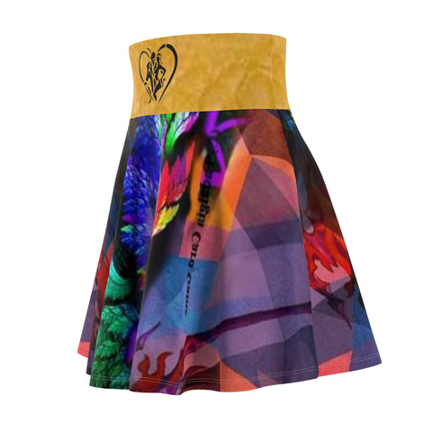 Women's  HIP HOP ART Skater Skirt (AOP)