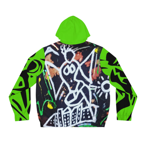 Men's Full-Zip HIP HOP ART Hoodie (AOP)