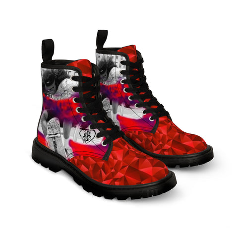 Men's Canvas HIP HOP ART  Boots