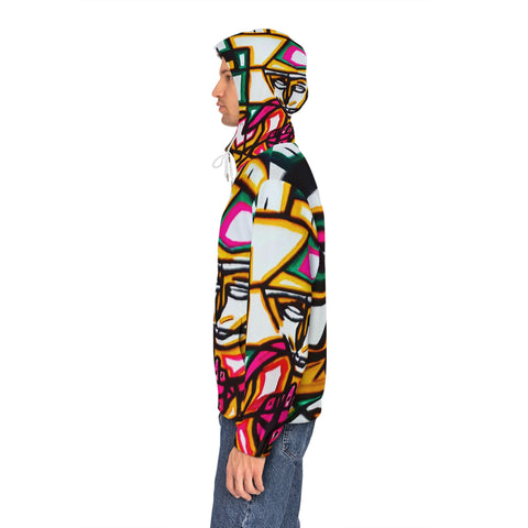 Men's Full-Zip HIP  HOP ART Hoodie (AOP)