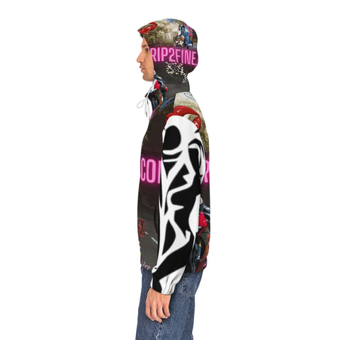 Men's Full-Zip  HIP HOP ART  Hoodie (AOP)