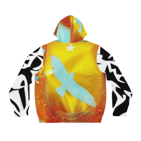 Men's Full-Zip HIP HOP ART Hoodie (AOP)