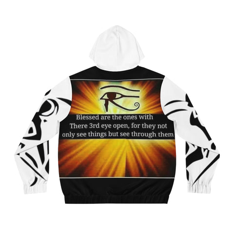 Men's Full-Zip  HIP HOP ART Hoodie (AOP)