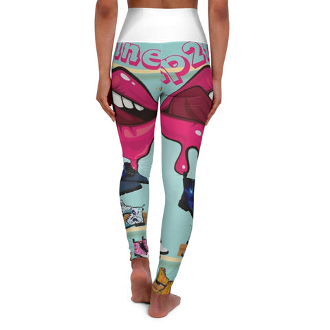 High Waisted  HIP HOP ART Yoga Leggings (AOP)