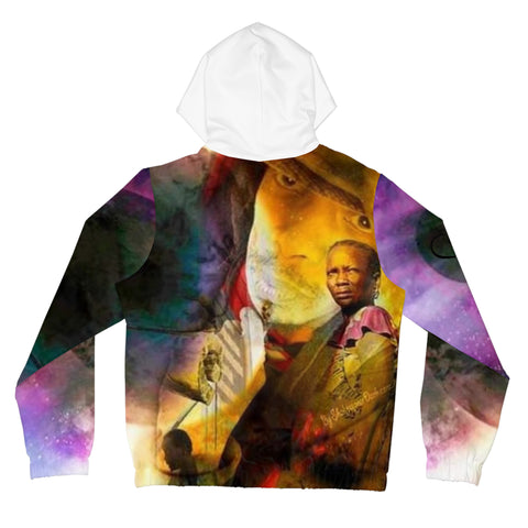 Women’s Full-Zip  HIP HOP ART  Hoodie (AOP)