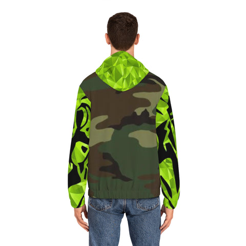 Men's Full-Zip HIP HOP ART Hoodie (AOP)